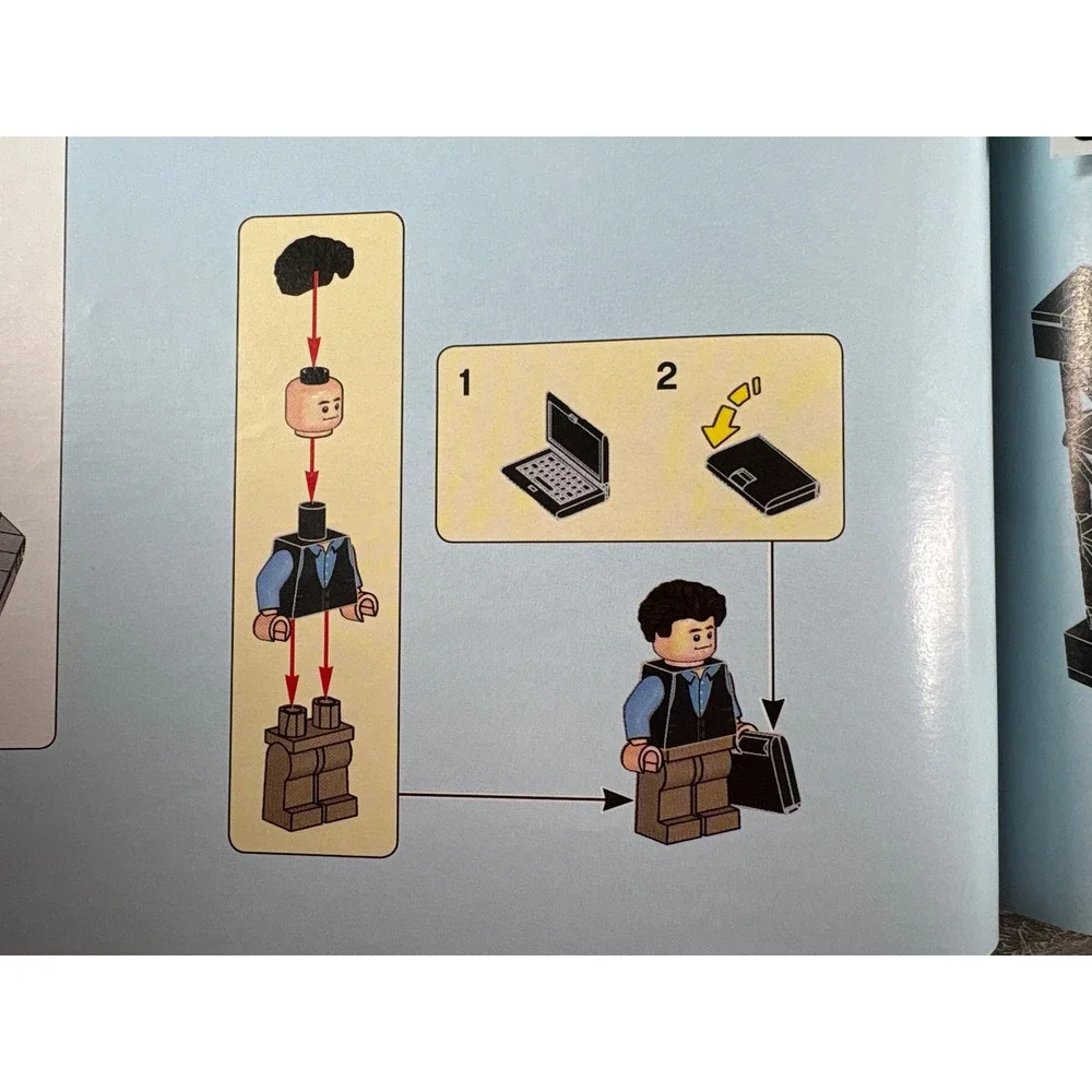 LEGO Friends Central Perk 21319 Bag 4 Sealed Chandler Bing Minifigure Parts - Picture 4 of 4